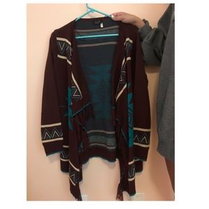 Cardigan Aztec pattern